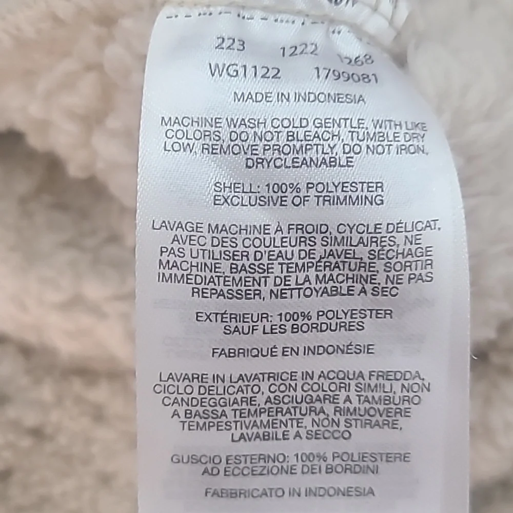 Columbia Cream Sherpa Jacket Girl Size XS‎